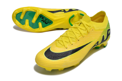 Nike Air Zoom Mercurial Vapor 15 Elite FG Firm Ground Soccer Cleats - Yellow/Black/Green