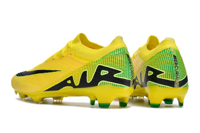 Nike Air Zoom Mercurial Vapor 15 Elite FG Firm Ground Soccer Cleats - Yellow/Black/Green