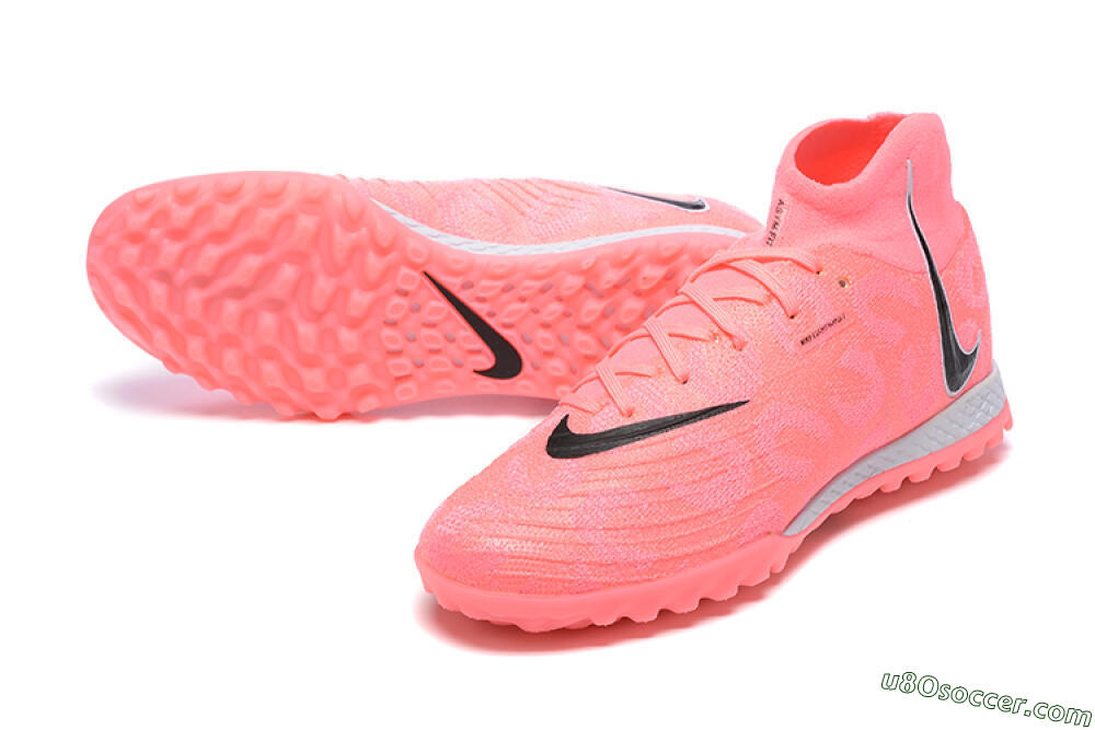 Nike Phantom Luna Elite TF Artificial Turf Soccer Shoes - Pink/Black/White 3