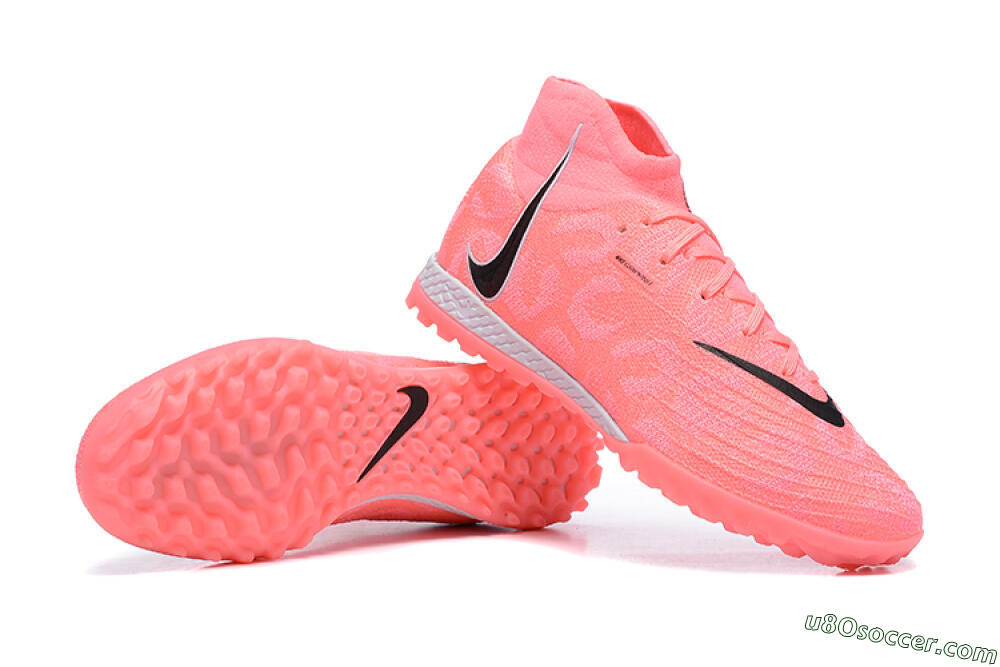 Nike Phantom Luna Elite TF Artificial Turf Soccer Shoes - Pink/Black/White 4