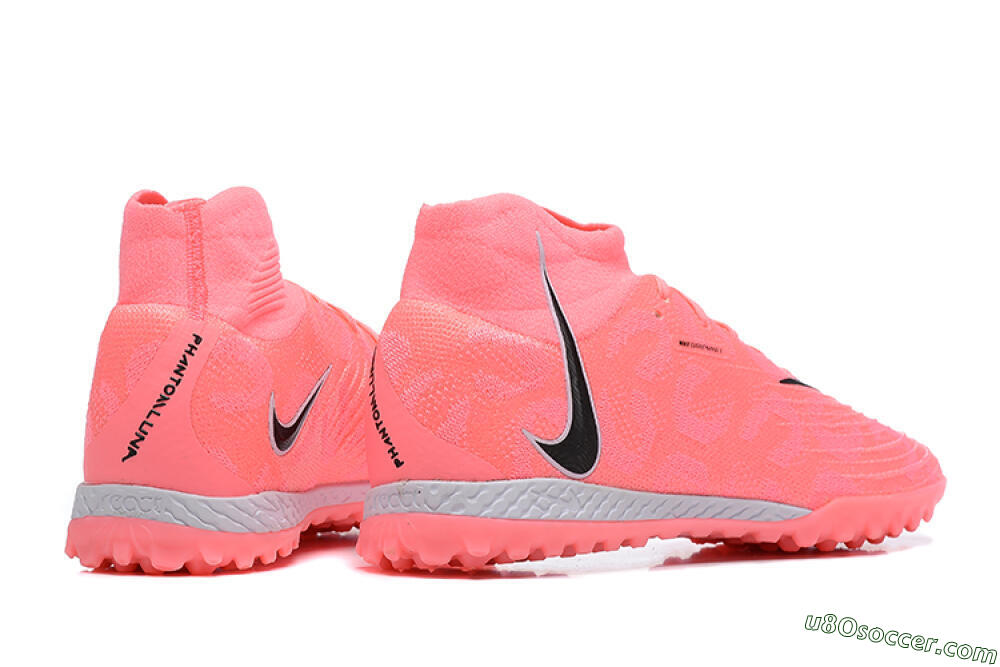 Nike Phantom Luna Elite TF Artificial Turf Soccer Shoes - Pink/Black/White 9