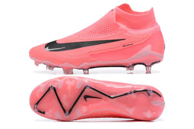 Nike Phantom GX Elite DF Link FG Firm Ground Soccer Cleats - Pink/Black/White