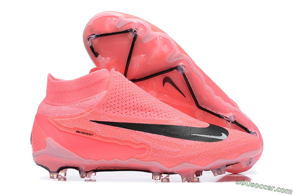 Nike Phantom GX Elite DF Link FG Firm Ground Soccer Cleats - Pink/Black/White 1