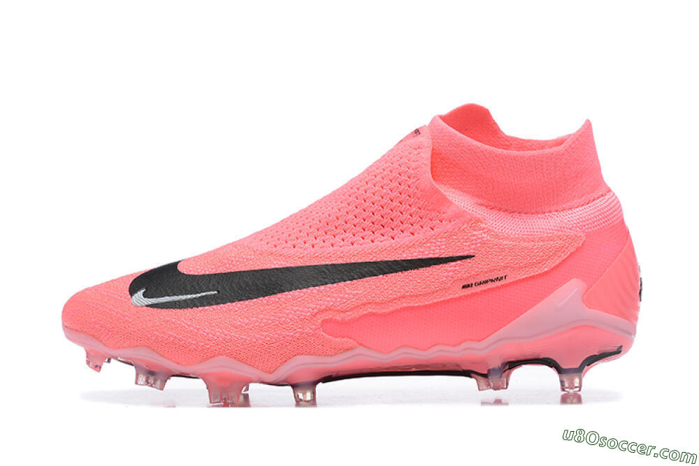 Nike Phantom GX Elite DF Link FG Firm Ground Soccer Cleats - Pink/Black/White 2