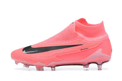 Nike Phantom GX Elite DF Link FG Firm Ground Soccer Cleats - Pink/Black/White