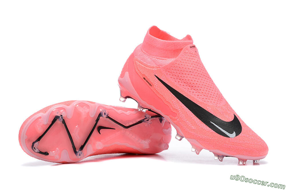 Nike Phantom GX Elite DF Link FG Firm Ground Soccer Cleats - Pink/Black/White 4