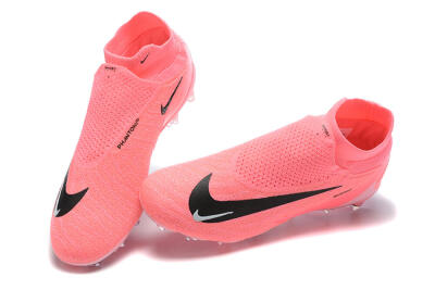 Nike Phantom GX Elite DF Link FG Firm Ground Soccer Cleats - Pink/Black/White