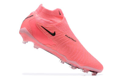 Nike Phantom GX Elite DF Link FG Firm Ground Soccer Cleats - Pink/Black/White