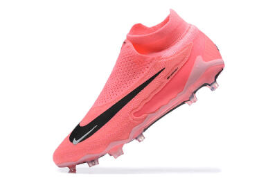 Nike Phantom GX Elite DF Link FG Firm Ground Soccer Cleats - Pink/Black/White