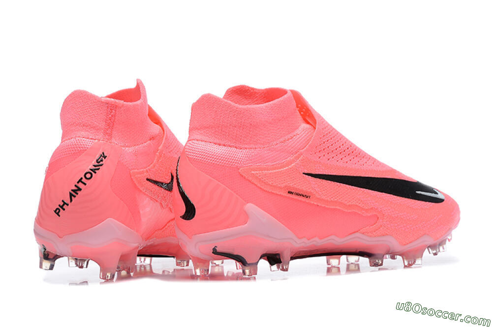 Nike Phantom GX Elite DF Link FG Firm Ground Soccer Cleats - Pink/Black/White 9
