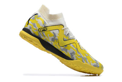 Puma Future Ultimate TF Artificial Turf Soccer Shoes - White/Yellow/Black/Grey