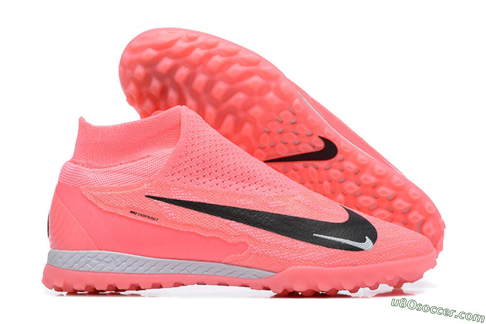 Nike Phantom GX Elite DF Link TF Artificial Turf Soccer Shoes - Pink/Black/White 1
