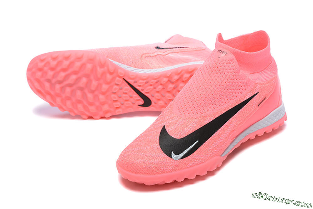 Nike Phantom GX Elite DF Link TF Artificial Turf Soccer Shoes - Pink/Black/White 3