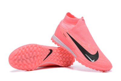 Nike Phantom GX Elite DF Link TF Artificial Turf Soccer Shoes - Pink/Black/White