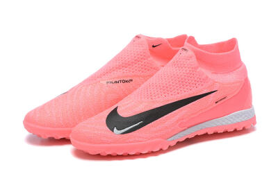 Nike Phantom GX Elite DF Link TF Artificial Turf Soccer Shoes - Pink/Black/White