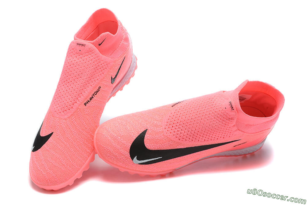Nike Phantom GX Elite DF Link TF Artificial Turf Soccer Shoes - Pink/Black/White 6