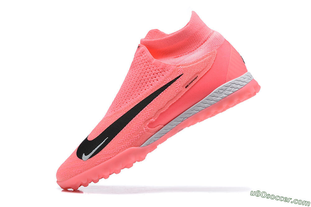 Nike Phantom GX Elite DF Link TF Artificial Turf Soccer Shoes - Pink/Black/White 8