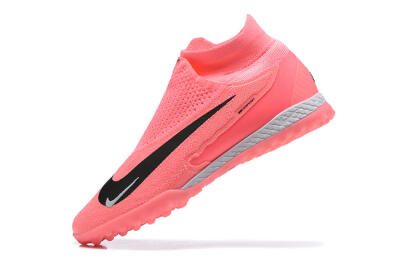 Nike Phantom GX Elite DF Link TF Artificial Turf Soccer Shoes - Pink/Black/White
