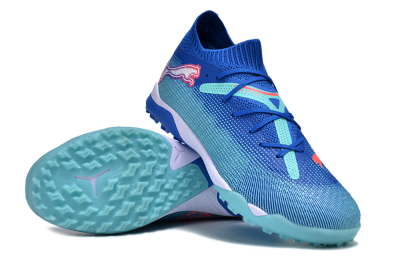 Puma Future Ultimate TF Artificial Turf Soccer Shoes - Blue/Jade/Red