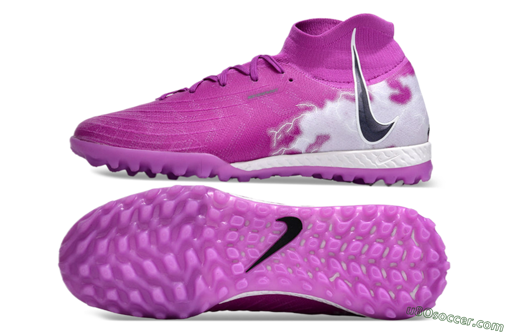 Nike Phantom Luna Elite NU TF Artificial Turf Soccer Shoes - Purple/White/Black 0