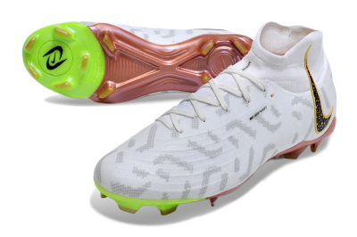 Nike Phantom Luna Elite NU FG Firm Ground Soccer Cleats - White/Gold/Black