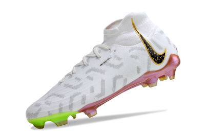 Nike Phantom Luna Elite NU FG Firm Ground Soccer Cleats - White/Gold/Black