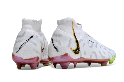Nike Phantom Luna Elite NU FG Firm Ground Soccer Cleats - White/Gold/Black