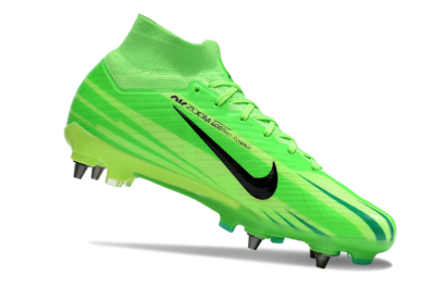 Nike Air Zoom Mercurial Superfly 9 Elite SG Soft Ground Soccer Cleats - Green/Black/Yellow