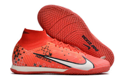 Nike Air Zoom Mercurial Superfly 9 Elite IC Indoor & Futsal Soccer Shoes - Red/White/Black