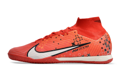 Nike Air Zoom Mercurial Superfly 9 Elite IC Indoor & Futsal Soccer Shoes - Red/White/Black