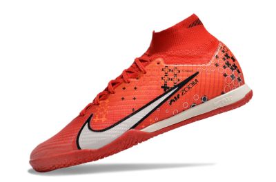 Nike Air Zoom Mercurial Superfly 9 Elite IC Indoor & Futsal Soccer Shoes - Red/White/Black
