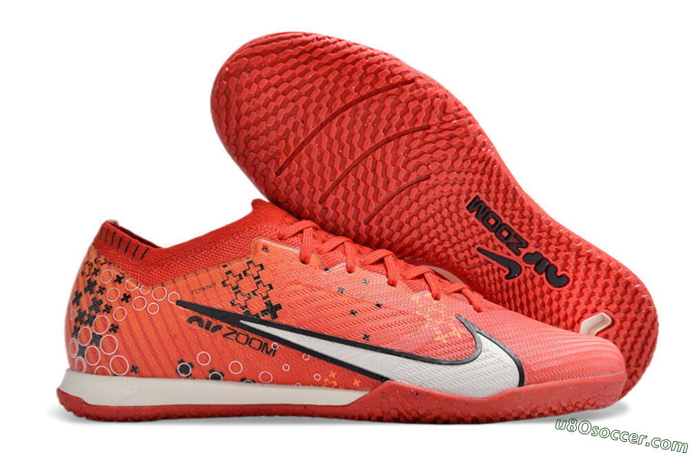 Nike Air Zoom Mercurial Vapor 15 Elite IC Indoor & Futsal Soccer Shoes - Red/White/Black 1