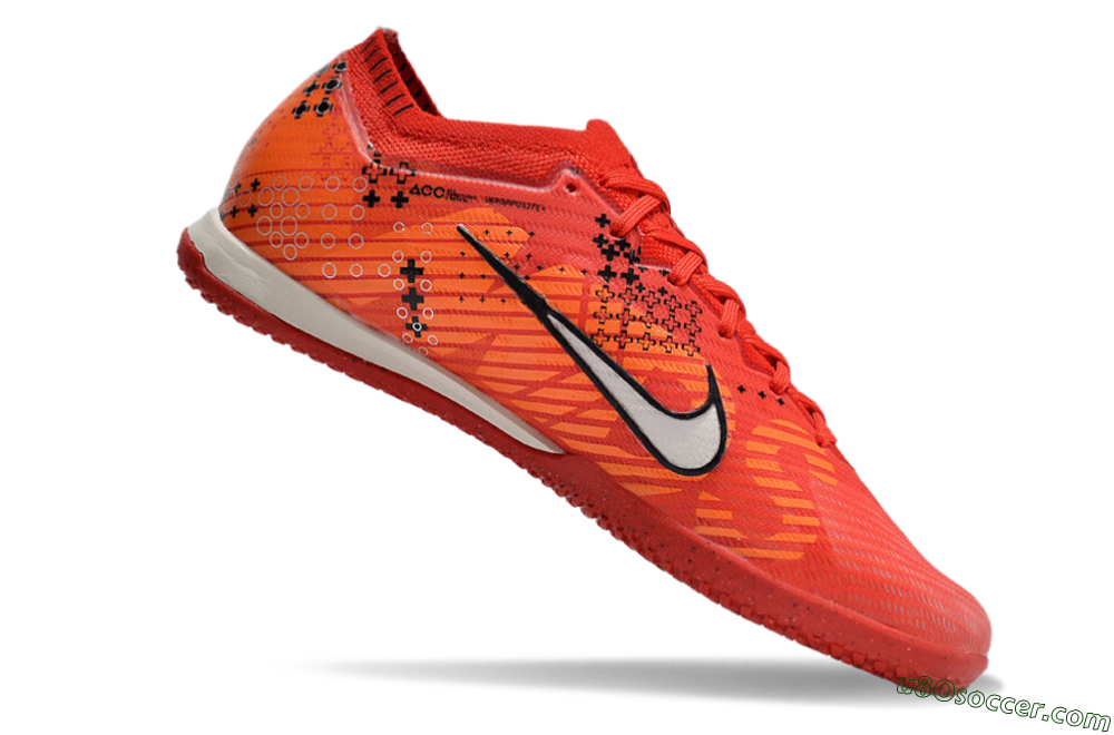 Nike Air Zoom Mercurial Vapor 15 Elite IC Indoor & Futsal Soccer Shoes - Red/White/Black 4