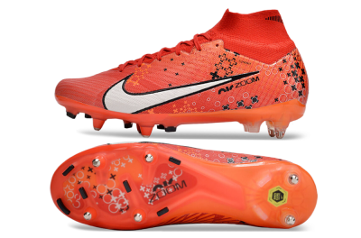 Nike Air Zoom Mercurial Superfly 9 Elite SG Soft Ground Soccer Cleats - Red/White/Black