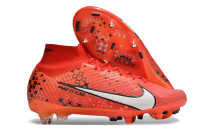 Nike Air Zoom Mercurial Superfly 9 Elite SG Soft Ground Soccer Cleats - Red/White/Black