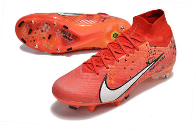 Nike Air Zoom Mercurial Superfly 9 Elite SG Soft Ground Soccer Cleats - Red/White/Black