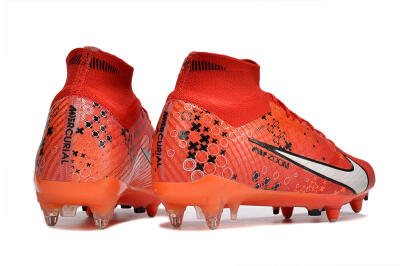 Nike Air Zoom Mercurial Superfly 9 Elite SG Soft Ground Soccer Cleats - Red/White/Black