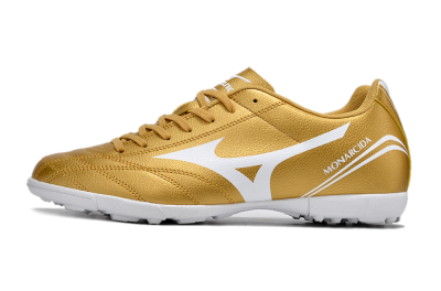 Mizuno Monarcida Neo Ckassic TF Artificial Turf Soccer Shoes - Gold/White