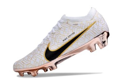 Nike Air Zoom Mercurial Vapor 15 Elite FG Firm Ground Soccer Cleats - White/Gold/Black