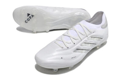 Adidas Copa Pure 2+ FG Firm Ground Soccer Cleats - White/Silver/Black