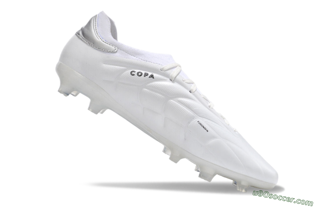 Adidas Copa Pure 2+ FG Firm Ground Soccer Cleats - White/Silver/Black 4