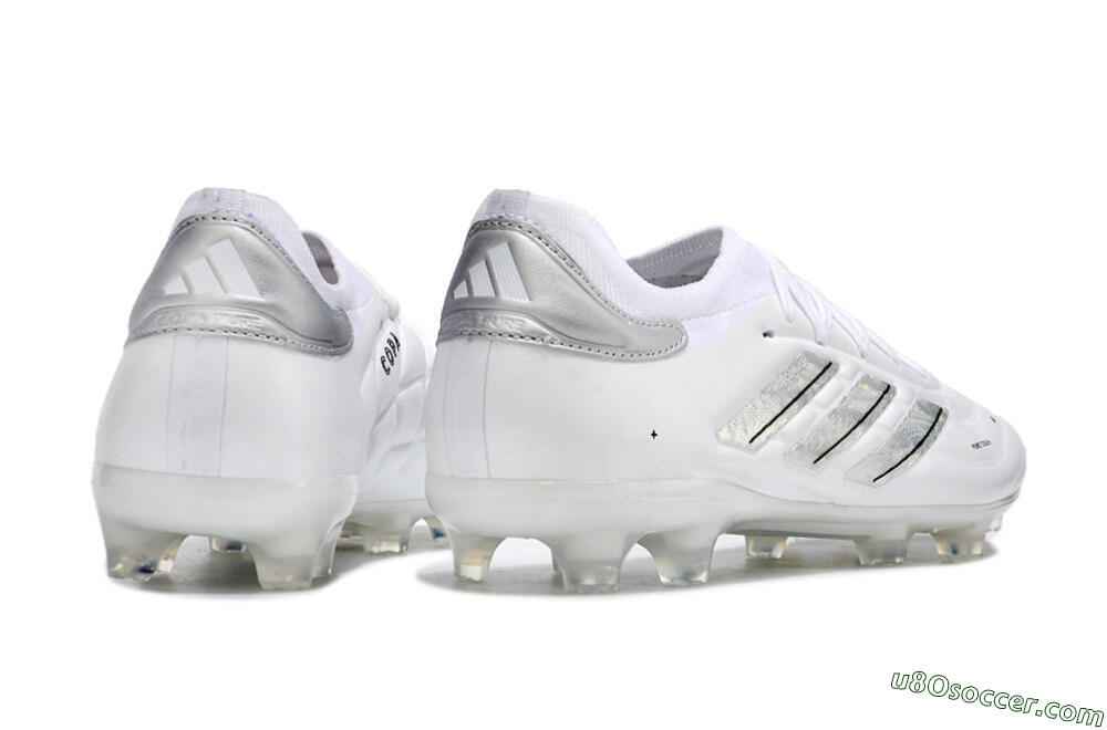 Adidas Copa Pure 2+ FG Firm Ground Soccer Cleats - White/Silver/Black 6