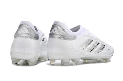 Adidas Copa Pure 2+ FG Firm Ground Soccer Cleats - White/Silver/Black