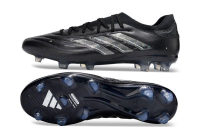 Adidas Copa Pure 2+ FG Firm Ground Soccer Cleats - Black/Silver/White