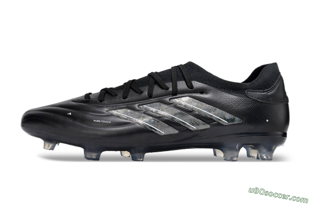 Adidas Copa Pure 2+ FG Firm Ground Soccer Cleats - Black/Silver/White 2