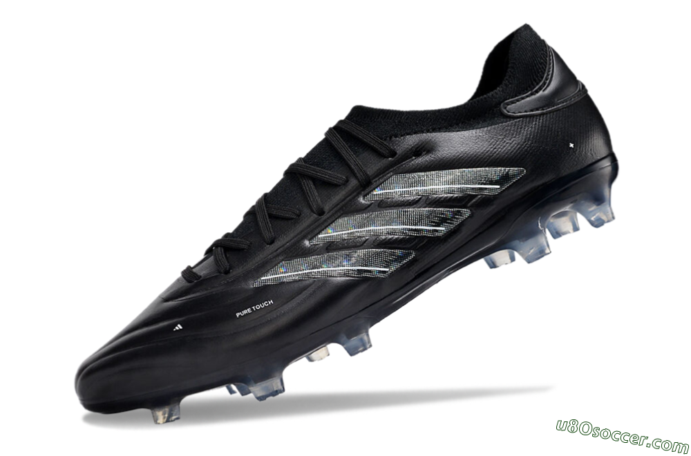 Adidas Copa Pure 2+ FG Firm Ground Soccer Cleats - Black/Silver/White 5