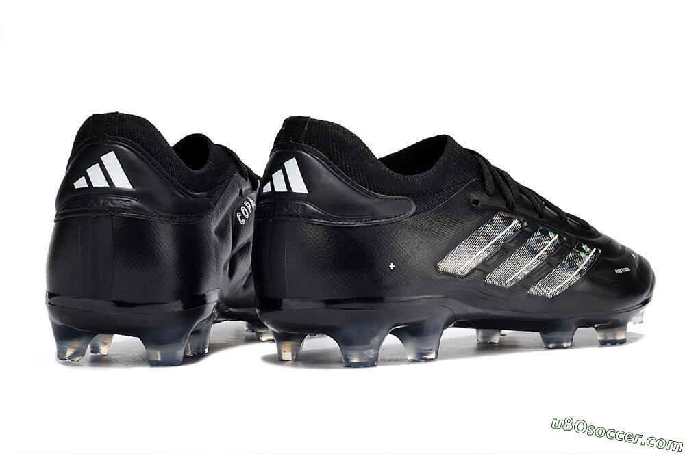 Adidas Copa Pure 2+ FG Firm Ground Soccer Cleats - Black/Silver/White 6