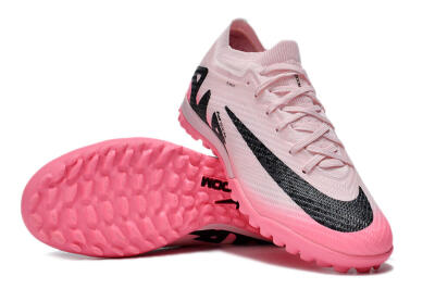 Nike Air Zoom Mercurial Vapor 15 Elite TF Artificial Turf Soccer Shoes - Pink/Pink/Black