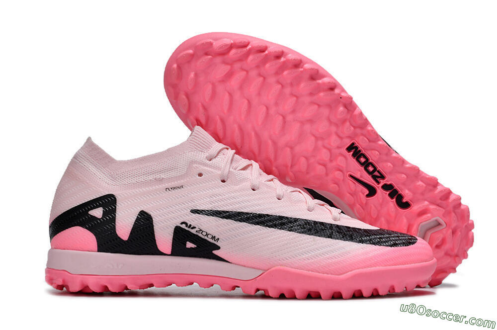 Nike Air Zoom Mercurial Vapor 15 Elite TF Artificial Turf Soccer Shoes - Pink/Pink/Black 1