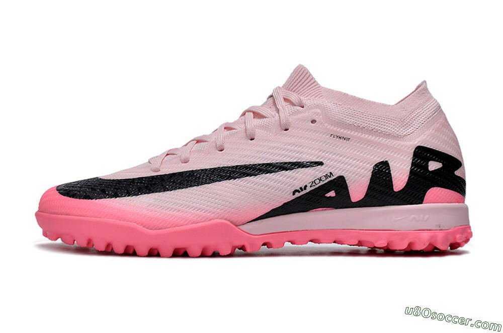 Nike Air Zoom Mercurial Vapor 15 Elite TF Artificial Turf Soccer Shoes - Pink/Pink/Black 2